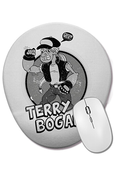 BASKI DÜNYASI Mouse Pad oval cu suport pentru încheietura mâinii, din 1930, de la Terry