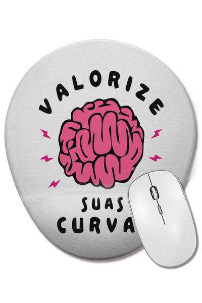 BASKI DÜNYASI Mouse Pad oval cu suport pentru încheietura mâinii – Apreciați-vă