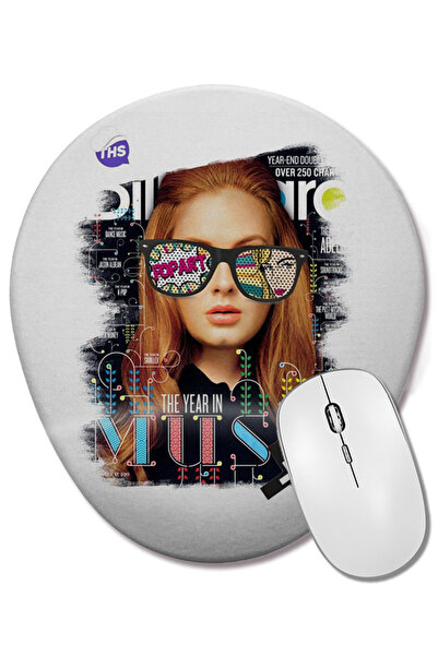 BASKI DÜNYASI Οβάλ ποντίκι με υποστήριξη καρπού για ποπ μουσική