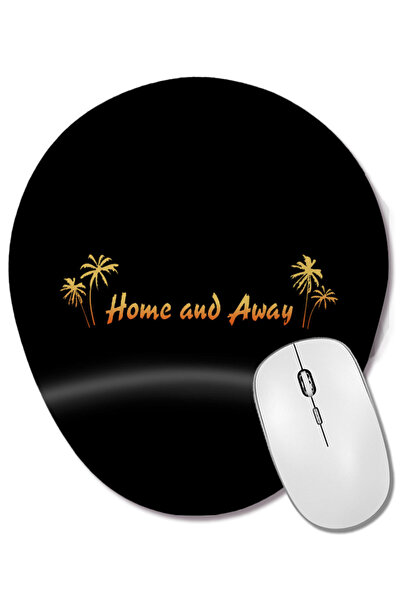 BASKI DÜNYASI Mouse Pad oval cu logo Retro Home And Away cu suport pentru înc...