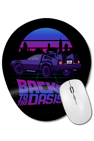 BASKI DÜNYASI Mouse Pad oval Back To The Oasis cu suport pentru încheietura m...