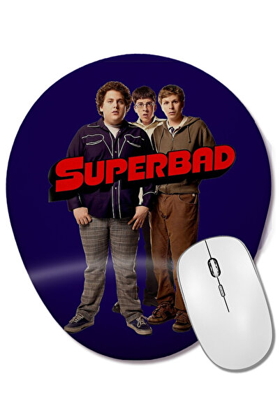 BASKI DÜNYASI Mouse Pad oval Superbad cu suport pentru încheietura mâinii