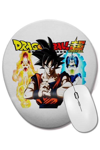 BASKI DÜNYASI Mouse Pad oval Dragon Ball Super cu suport pentru încheietura m...
