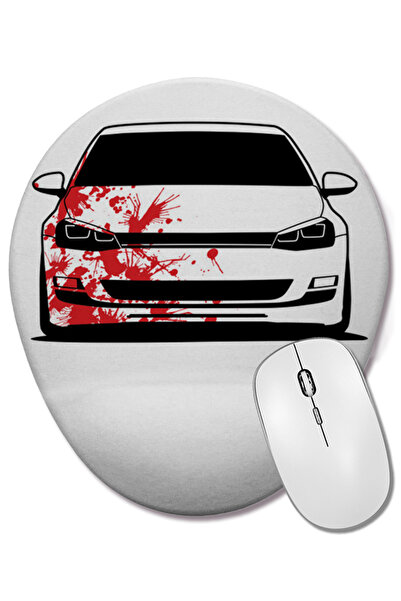BASKI DÜNYASI Mouse Pad oval Golf MK7 R7 cu suport pentru încheietura mâinii