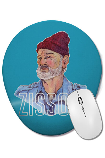 BASKI DÜNYASI Zissou 01 Mouse Pad oval cu suport pentru încheietura mâinii