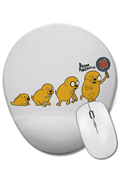 BASKI DÜNYASI Adventure Time Bacon Pancakes 010 Mouse Pad oval cu suport pent...
