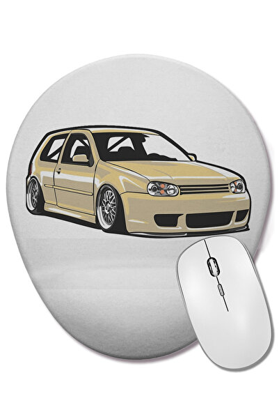 BASKI DÜNYASI Mouse Pad oval Stanced out Golf MK4 cu suport pentru încheietur...