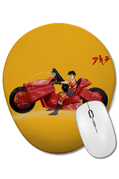 BASKI DÜNYASI Mouse Pad oval Akira 001 cu suport pentru încheietura mâinii