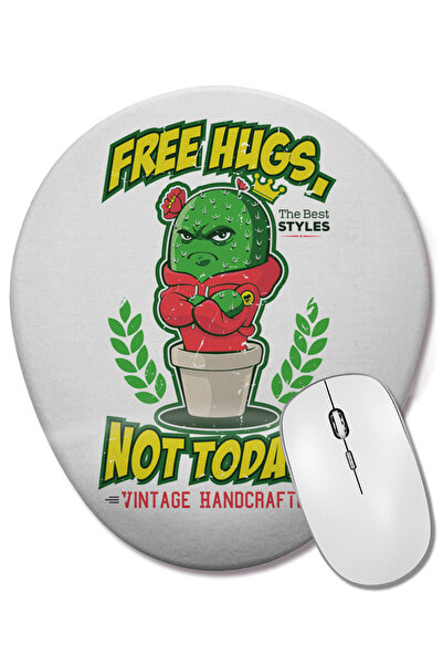 BASKI DÜNYASI Δωρεάν αγκαλιές, όχι σήμερα, οβάλ ποντίκι με υποστήριξη καρπού