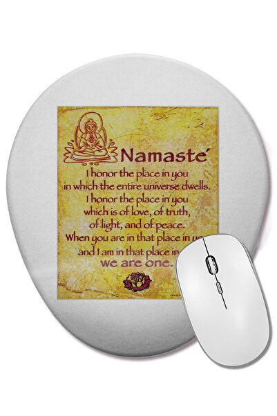 BASKI DÜNYASI Namaste Writing Meditation 04 Οβάλ ποντίκι με υποστήριξη καρπού