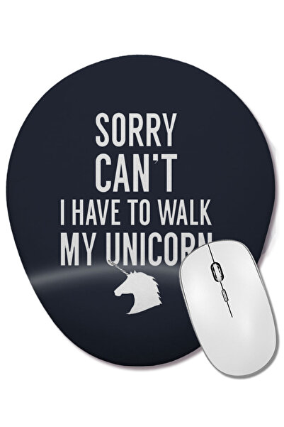 BASKI DÜNYASI Scuze, nu pot, trebuie să merg cu unicornul meu, mouse pad oval...