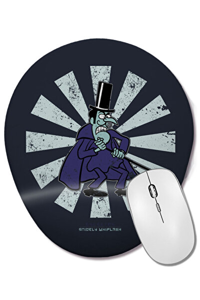 BASKI DÜNYASI Mouse Pad oval retro japonez Snidely Whiplash cu suport pentru ...