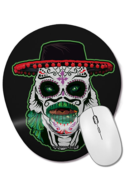 BASKI DÜNYASI Ден на мъртвите същества Bilek Destekli Oval Mouse Pad