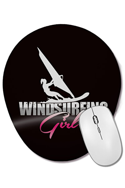 BASKI DÜNYASI Mouse Pad oval cu suport pentru încheietura mâinii, cu tema Win...