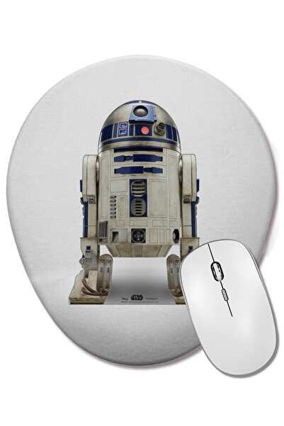 BASKI DÜNYASI R2-d2 Star Wars 03 Mouse Pad oval cu suport pentru încheietura mâinii