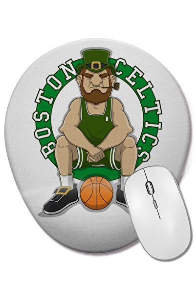 BASKI DÜNYASI Εναλλακτικό οβάλ ποντίκι με υποστήριξη καρπού Boston