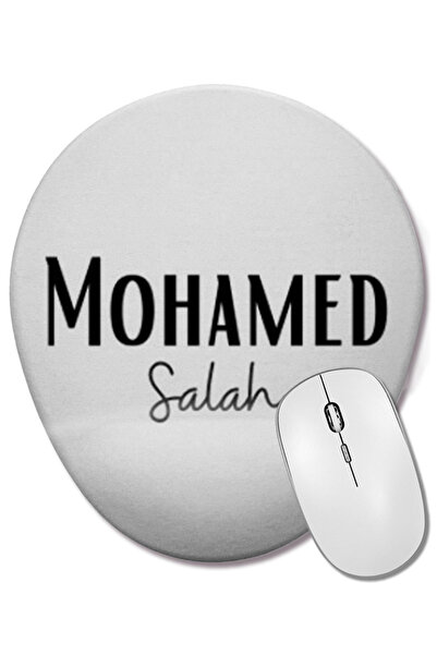 BASKI DÜNYASI Mouse Pad oval cu suport pentru încheietura mâinii Mohamed Salah