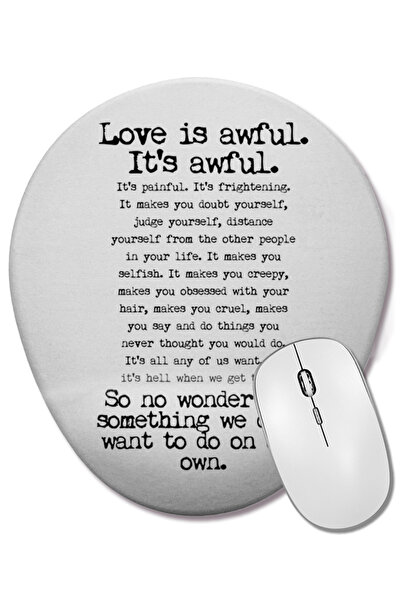 BASKI DÜNYASI 5390394_0 Овална подложка за мишка с опора за китката