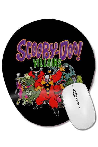 BASKI DÜNYASI Scooby Doo Zlikovci Ovalna Podloga za Miša sa Podrškom za Zglob
