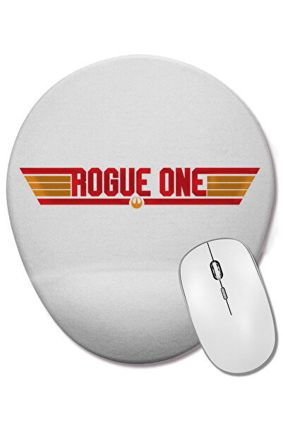 BASKI DÜNYASI Mouse Pad oval Top Gun Rogue One cu suport pentru încheietura m...