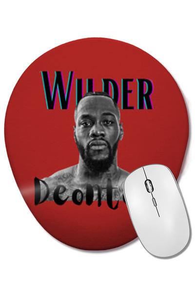 BASKI DÜNYASI Mouse Pad oval Deontay Wilder cu suport pentru încheietura mâinii