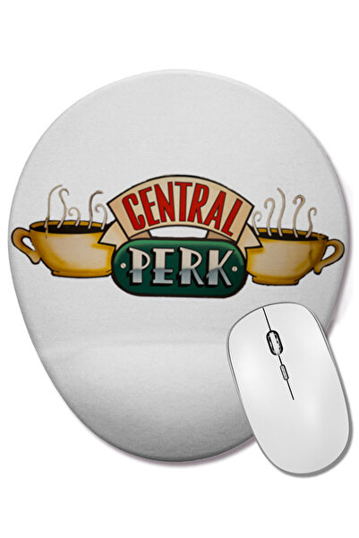BASKI DÜNYASI Mouse Pad oval Central Perk Friends cu suport pentru încheietur...