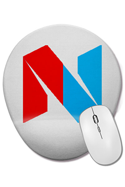 BASKI DÜNYASI Noticiologia Mouse Pad oval cu suport pentru încheietura mâinii