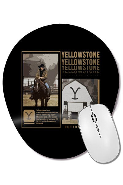 BASKI DÜNYASI Οβάλ ποντίκι ποντικοπολεμικής χρήσης Yellowstone Dutton Ranch μ...