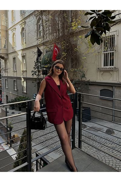 VOLT CLOTHİNG Gefütterte Blazerweste für Damen