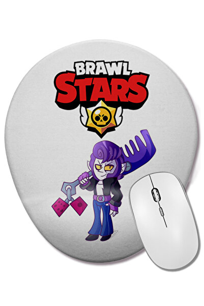 BASKI DÜNYASI Mouse Pad oval Brawl Stars Rockabilly Mortis cu suport pentru încheietura mâinii