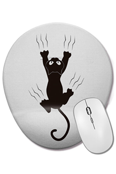 BASKI DÜNYASI Οβάλ ποντίκι με υποστήριξη καρπού για γάτες