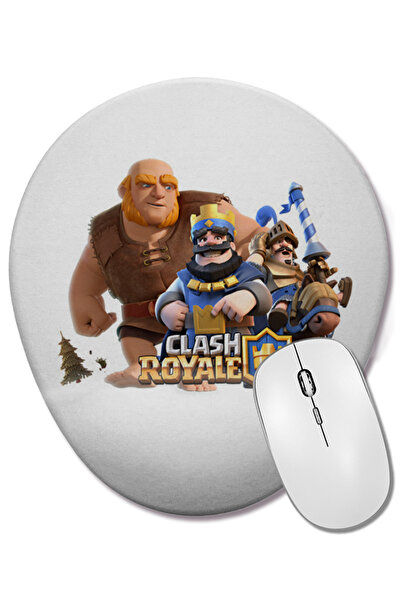 BASKI DÜNYASI Mouse Pad oval Clash Royale cu suport pentru încheietura mâinii