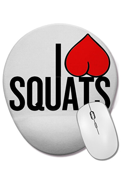 BASKI DÜNYASI Iceberg Iceberg Mouse Pad oval cu suport pentru încheietura mâinii