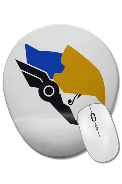 BASKI DÜNYASI Mouse Pad oval Pharah cu suport pentru încheietura mâinii