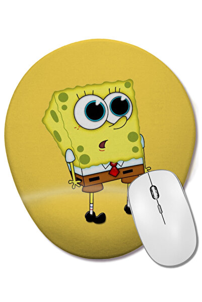 BASKI DÜNYASI Σφουγγαρόμπομπ Σφουγγαρόμπο 013 Οβάλ ποντίκι με υποστήριξη καρπού