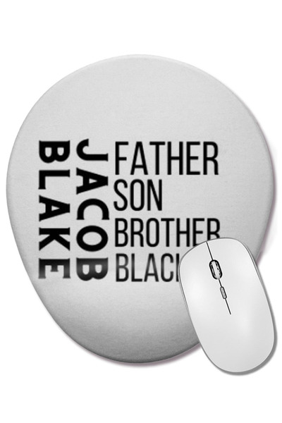 BASKI DÜNYASI Justice For Jacob Blake Black Lives Matter 2021 Mouse Pad oval ...