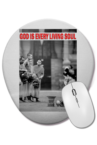 BASKI DÜNYASI Mouse Pad oval Amor cu suport pentru încheietura mâinii