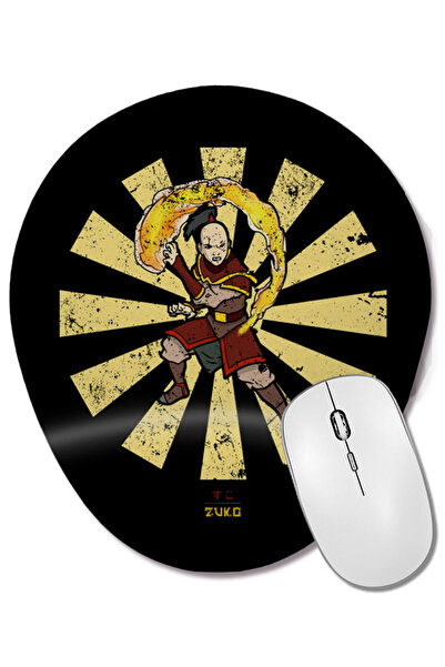 BASKI DÜNYASI Mouse Pad oval cu suport pentru încheietura mâinii Zuko Retro J...