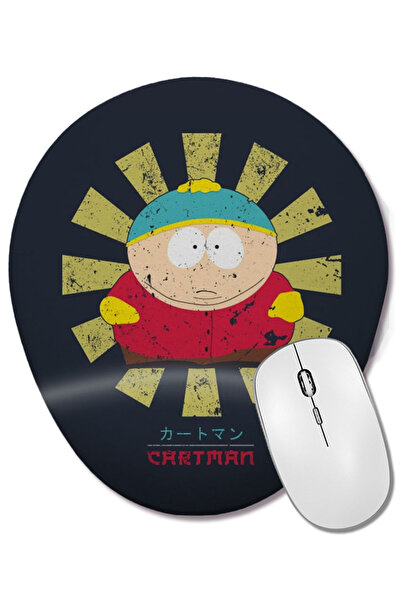 BASKI DÜNYASI South Park Cartman Ρετρό ιαπωνικό οβάλ ποντίκι με υποστήριξη κα...