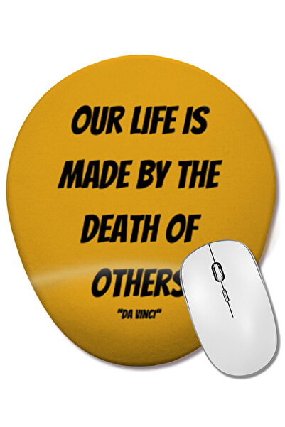 BASKI DÜNYASI Mouse Pad oval cu suport pentru încheietura mâinii Leonardo Da ...