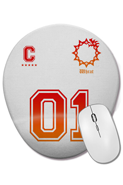 BASKI DÜNYASI Mouse Pad oval cu suport pentru încheietura mâinii, Wrath Seven...