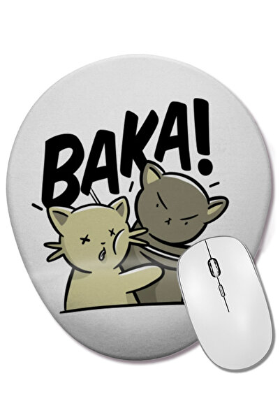 BASKI DÜNYASI Kawaii Neko Baka Anime 01 Οβάλ ποντίκι με υποστήριξη καρπού