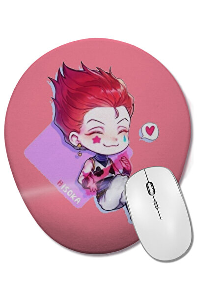 BASKI DÜNYASI Mouse Pad oval Chibi Hisoka cu suport pentru încheietura mâinii