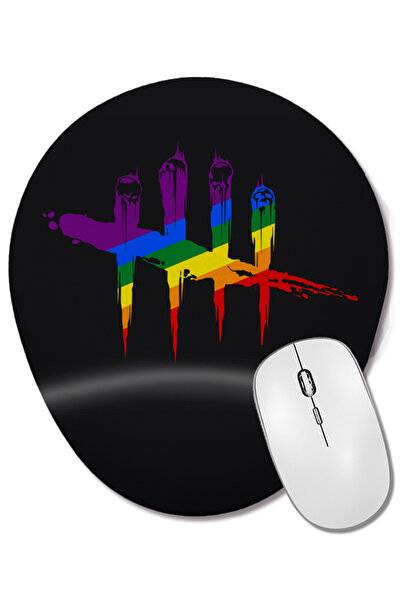 BASKI DÜNYASI Dead By Daylight Logo 03 Mouse Pad oval cu suport pentru închei...