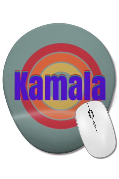 BASKI DÜNYASI Democrat Kamala Harris 2024 - Mouse Pad oval în stil retro vint...
