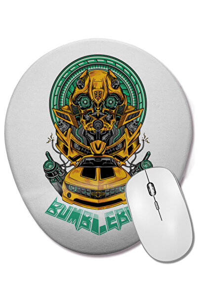 BASKI DÜNYASI Bumblebee Transformer 01 Ovalna podloga za miša sa podrškom za ...