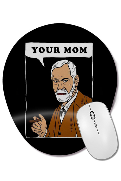 BASKI DÜNYASI Ουρειομαντικός οβάλ ποντικοπίνακας με στήριγμα καρπού Your Mom ...
