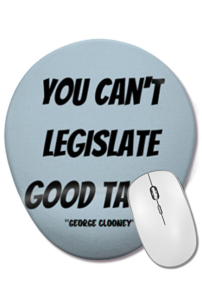 BASKI DÜNYASI George Clooney Quotes Gift- Mouse Pad oval în stil retro vintag...