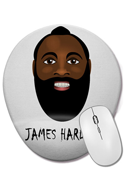 BASKI DÜNYASI Mouse Pad oval James Harden cu suport pentru încheietura mâinii