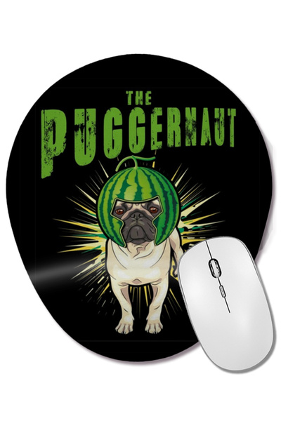 BASKI DÜNYASI Ολόσωμο ποντίκι με σχέδιο Pug Dog Puggernaut Life Funny Gift με...